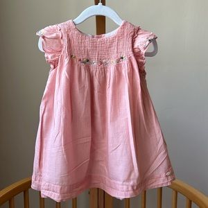 Tartine et Chocolat dress with embroidered flowers, size 2A
